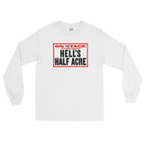 Hell's Half Acre Unisex Long Sleeve Shirt - White - Pulp & Stitch