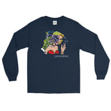 In Vino Veritas Unisex Long Sleeve Shirt - Navy - Pulp & Stitch