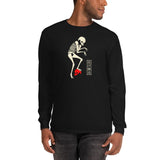 Japanese Creep Skull Unisex Long Sleeve Shirt - Black - Pulp & Stitch