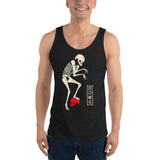 Japanese Creep Skull Unisex Tank Top - Black - Pulp & Stitch