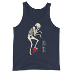 Japanese Creep Skull Unisex Tank Top - Navy - Pulp & Stitch