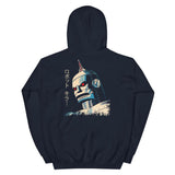 Japanese Killer Robot Unisex Hoodie - Navy - Pulp & Stitch