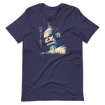 Japanese Killer Robot Unisex T-Shirt - Heather Midnight Navy - Pulp & Stitch