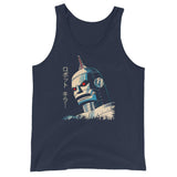 Japanese Killer Robot Unisex Tank Top - Navy - Pulp & Stitch