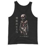 Japanese Terror Clown Unisex Tank Top - Charcoal-black Triblend - Pulp & Stitch