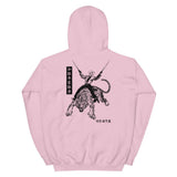 Japanese Tiger Cowboy Unisex Hoodie - Light Pink - Pulp & Stitch