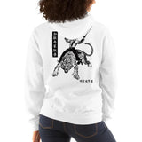 Japanese Tiger Cowboy Unisex Hoodie - White - Pulp & Stitch