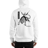 Japanese Tiger Cowboy Unisex Hoodie - White - Pulp & Stitch