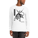 Japanese Tiger Cowboy Unisex Long Sleeve Shirt - White - Pulp & Stitch