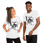 Japanese Tiger Cowboy Unisex T-Shirt - White - Pulp & Stitch