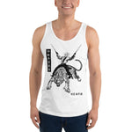 Japanese Tiger Cowboy Unisex Tank Top - White - Pulp & Stitch