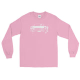 Joyride Skeletons Unisex Long Sleeve Shirt - Light Pink - Pulp & Stitch