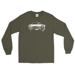 Joyride Skeletons Unisex Long Sleeve Shirt - Military Green - Pulp & Stitch