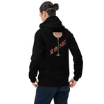 Kampai Japanese Wine Glass Unisex Hoodie - Black - Pulp & Stitch