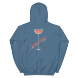 Kampai Japanese Wine Glass Unisex Hoodie - Indigo Blue - Pulp & Stitch