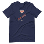 Kampai Japanese Wine Glass Unisex T-Shirt - Navy - Pulp & Stitch