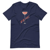 Kampai Japanese Wine Glass Unisex T-Shirt - Navy - Pulp & Stitch