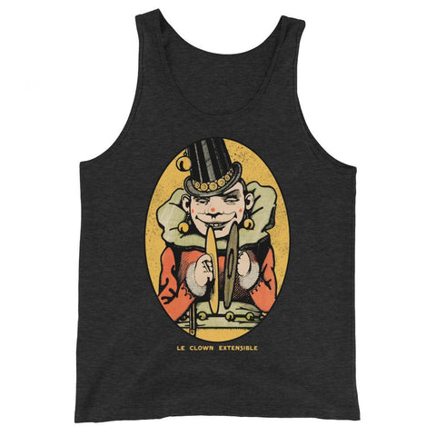 Le Clown Extensible Unisex Tank Top - Charcoal-black Triblend - Pulp & Stitch