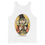 Le Clown Extensible Unisex Tank Top - White - Pulp & Stitch