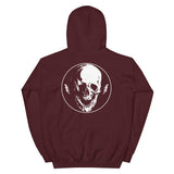 Lightning Skull Unisex Hoodie - Maroon - Pulp & Stitch