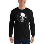 Lightning Skull Unisex Long Sleeve Shirt - Black - Pulp & Stitch