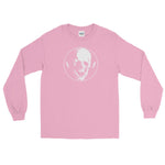 Lightning Skull Unisex Long Sleeve Shirt - Light Pink - Pulp & Stitch