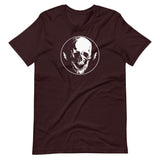 Lightning Skull Unisex T-Shirt - Oxblood Black - Pulp & Stitch