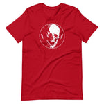 Lightning Skull Unisex T-Shirt - Red - Pulp & Stitch