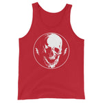 Lightning Skull Unisex Tank Top - Red - Pulp & Stitch