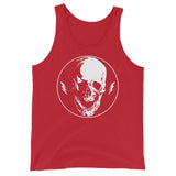 Lightning Skull Unisex Tank Top - Red - Pulp & Stitch