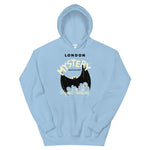 London Mystery Bat Unisex Hoodie - Light Blue - Pulp & Stitch