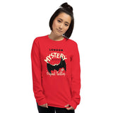 London Mystery Bat Unisex Long Sleeve Shirt - Red - Pulp & Stitch