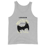 London Mystery Bat Unisex Tank Top - Athletic Heather - Pulp & Stitch