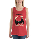 London Mystery Bat Unisex Tank Top - Red Triblend - Pulp & Stitch