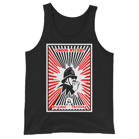 London Mystery Bobby Unisex Tank Top - Black - Pulp & Stitch