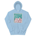 Maze of Hair Unisex Hoodie - Light Blue - Pulp & Stitch