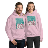 Maze of Hair Unisex Hoodie - Light Pink - Pulp & Stitch