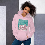 Maze of Hair Unisex Hoodie - Light Pink - Pulp & Stitch