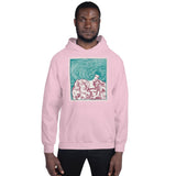 Maze of Hair Unisex Hoodie - Light Pink - Pulp & Stitch