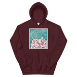 Maze of Hair Unisex Hoodie - Maroon - Pulp & Stitch