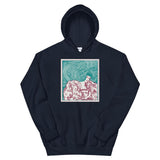 Maze of Hair Unisex Hoodie - Navy - Pulp & Stitch