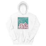 Maze of Hair Unisex Hoodie - White - Pulp & Stitch