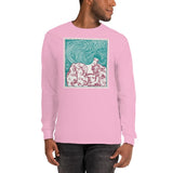 Maze of Hair Unisex Long Sleeve Shirt - Light Pink - Pulp & Stitch