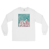 Maze of Hair Unisex Long Sleeve Shirt - White - Pulp & Stitch