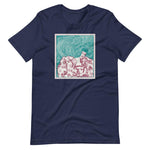 Maze of Hair Unisex T-Shirt - Navy - Pulp & Stitch