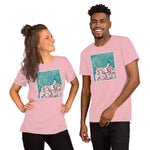 Maze of Hair Unisex T-Shirt - Pink - Pulp & Stitch