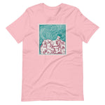 Maze of Hair Unisex T-Shirt - Pink - Pulp & Stitch