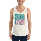 Maze of Hair Unisex Tank Top - Oatmeal Triblend - Pulp & Stitch