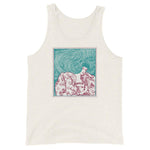 Maze of Hair Unisex Tank Top - Oatmeal Triblend - Pulp & Stitch