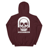 Memento Mori by Julie de Graag Unisex Hoodie - Maroon - Pulp & Stitch